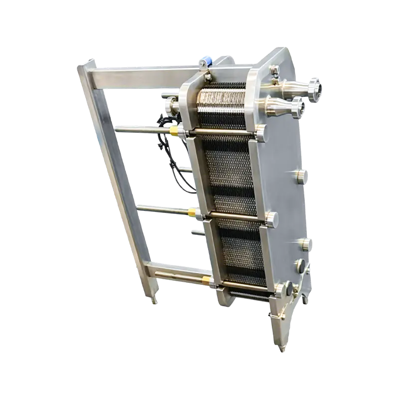 Pasteurizator cu plăci cu patină completă Pasteurizator cu plăci cu patină completă