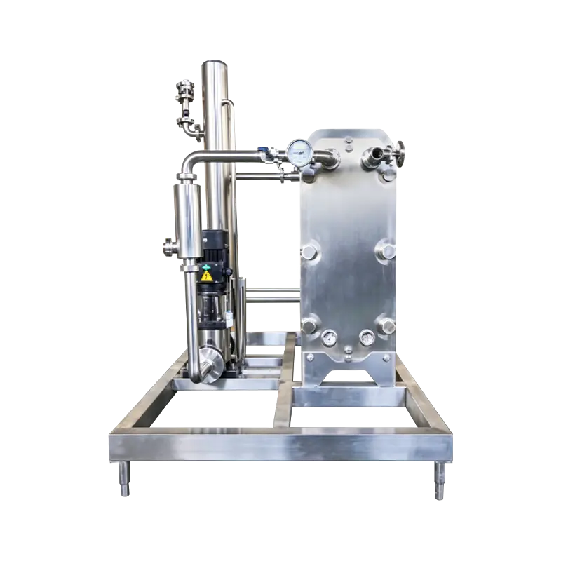 Pasteurizator cu plăci cu patină completă Pasteurizator cu plăci cu patină completă