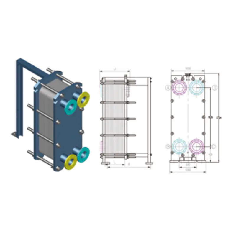 Pasteurizator cu plăci cu patină completă Pasteurizator cu plăci cu patină completă